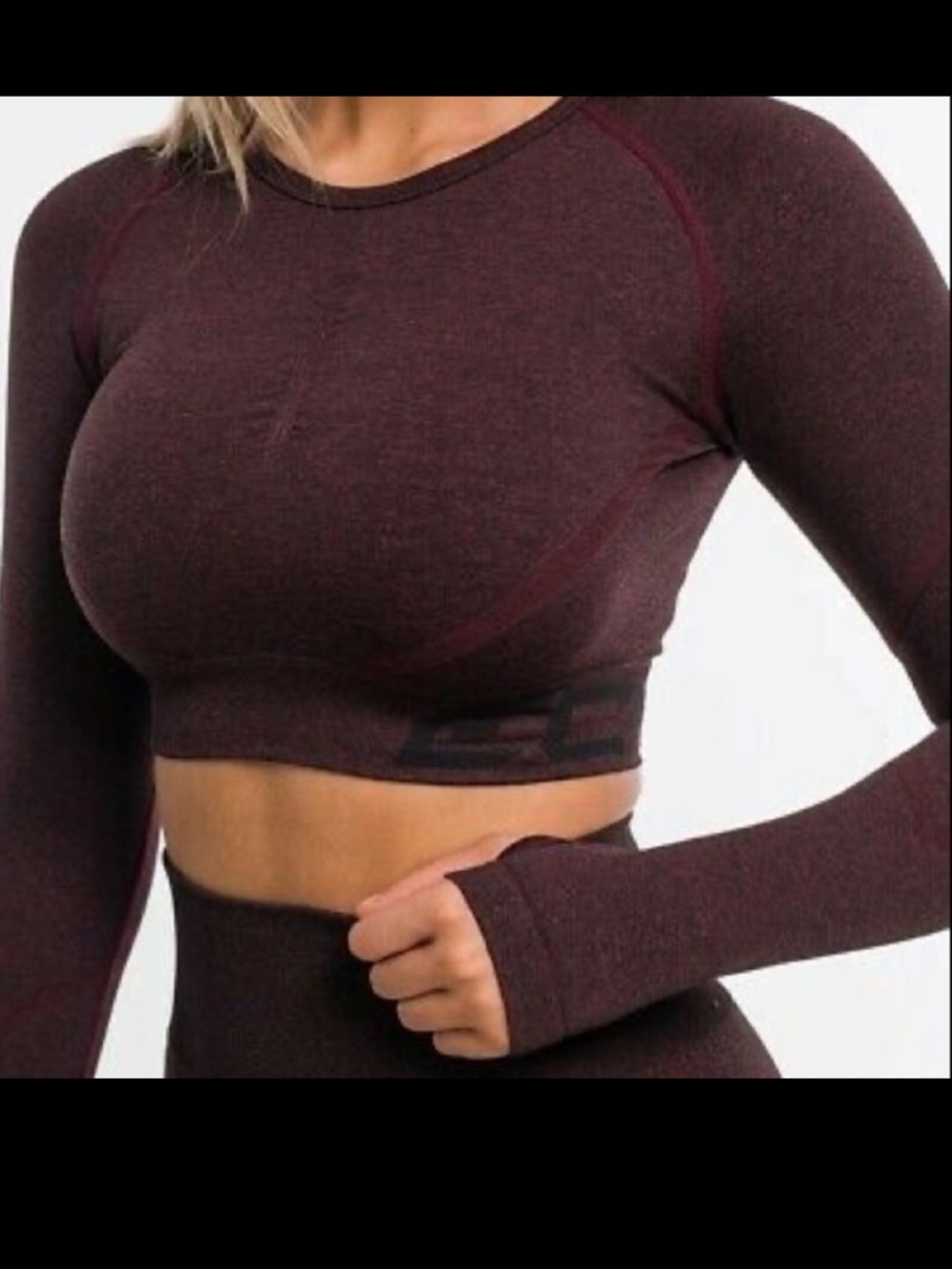 ECHT Arise Scrunch Long Sleeve Crop